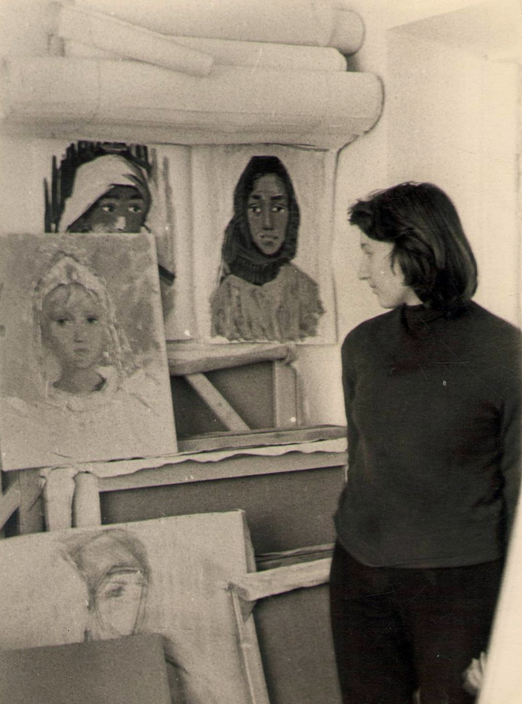 Olga Orlova (în atelier, 1961)
